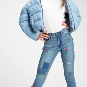 Kids High-Rise Pencil Slim Ankle Jeans